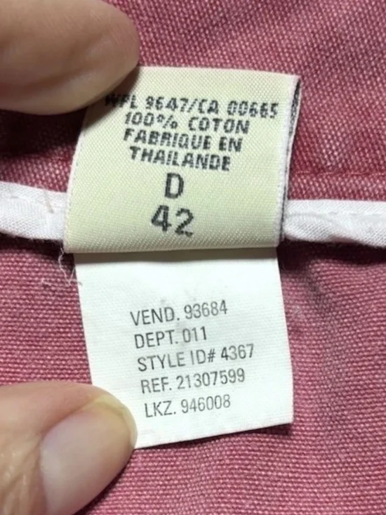 Eddie Bauer Chino Cotton Cropped Pants Size 12 Mauve Pink Minimalist Capsule - Picture 5 of 8